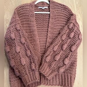 Chunky Knit Women's Sweater - Pink